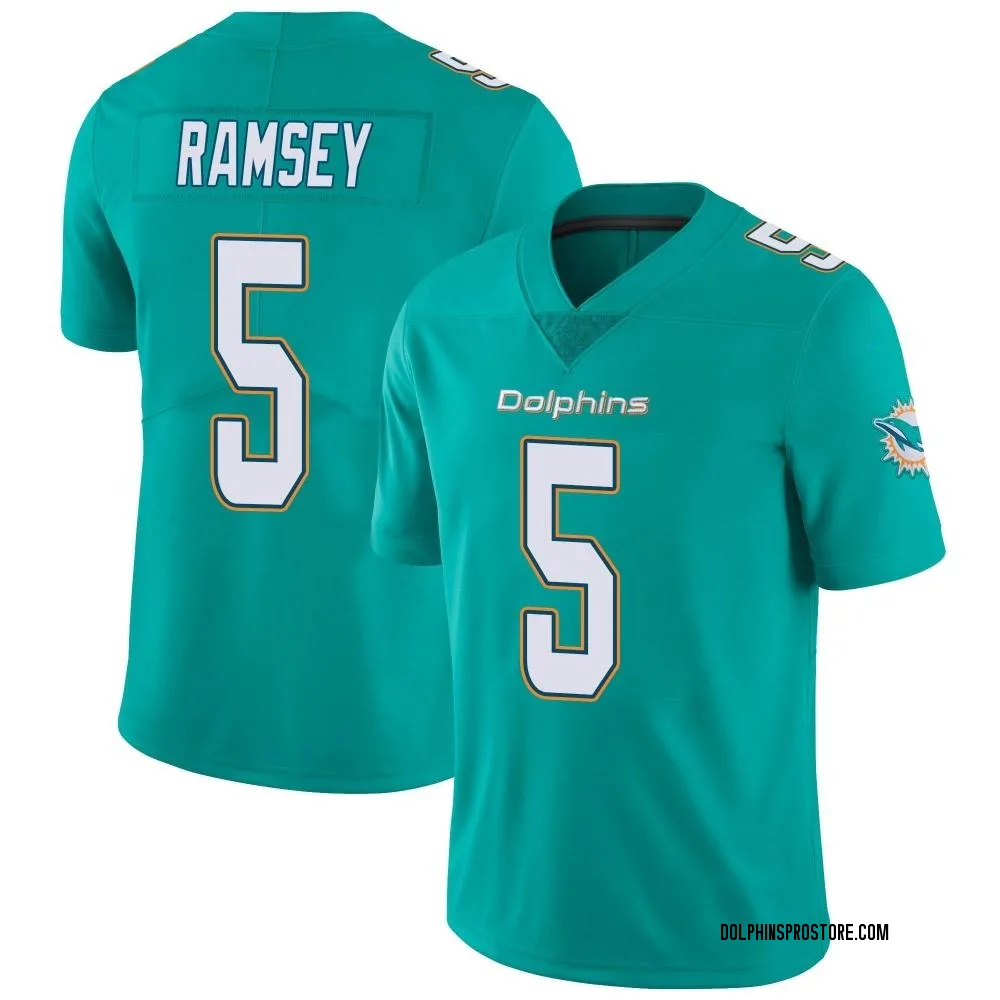 Adult Limited Jalen Ramsey Miami Dolphins Aqua Team Color Vapor Untouchable Jersey