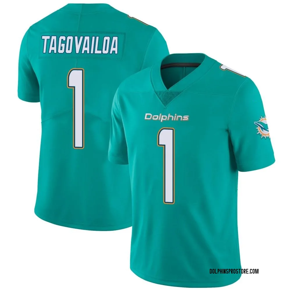 Adult Limited Tua Tagovailoa Miami Dolphins Aqua Team Color Vapor Untouchable Jersey